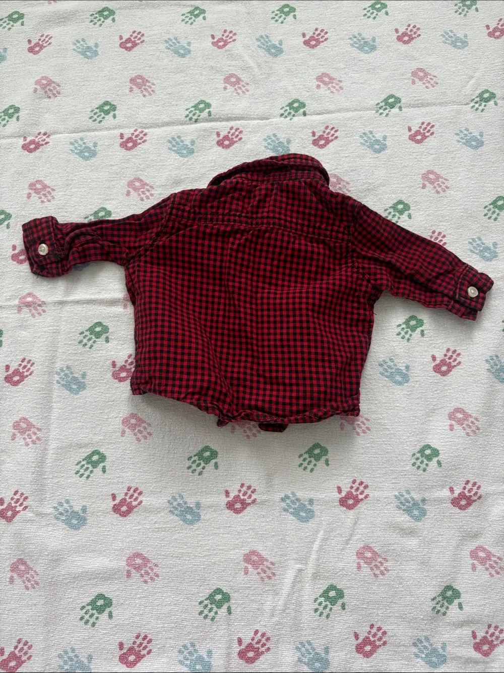 5for25  | Carter's Red & Black Plaid Button-Down Collared Baby Shirt